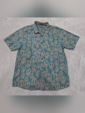 Neff Mens Green Peace Sign Shirt